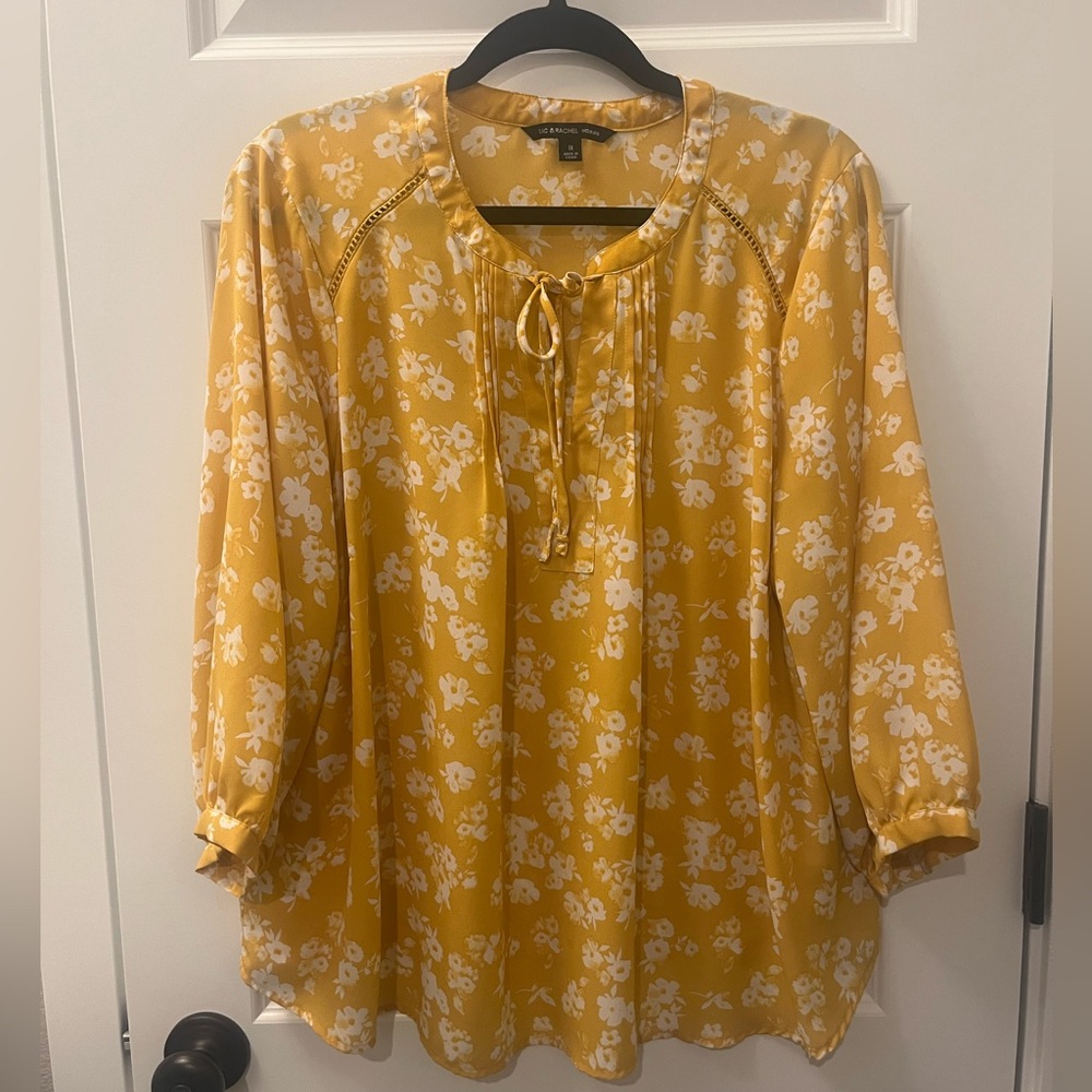 Zac and Rachel yellow white floral